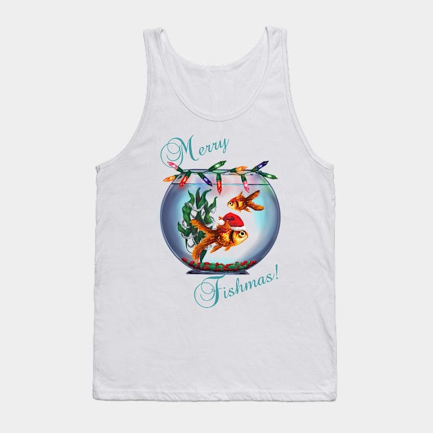 Merry Fishmas! Tank Top by ElephantShoe